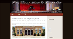 Desktop Screenshot of fridaymorningmusicale.com